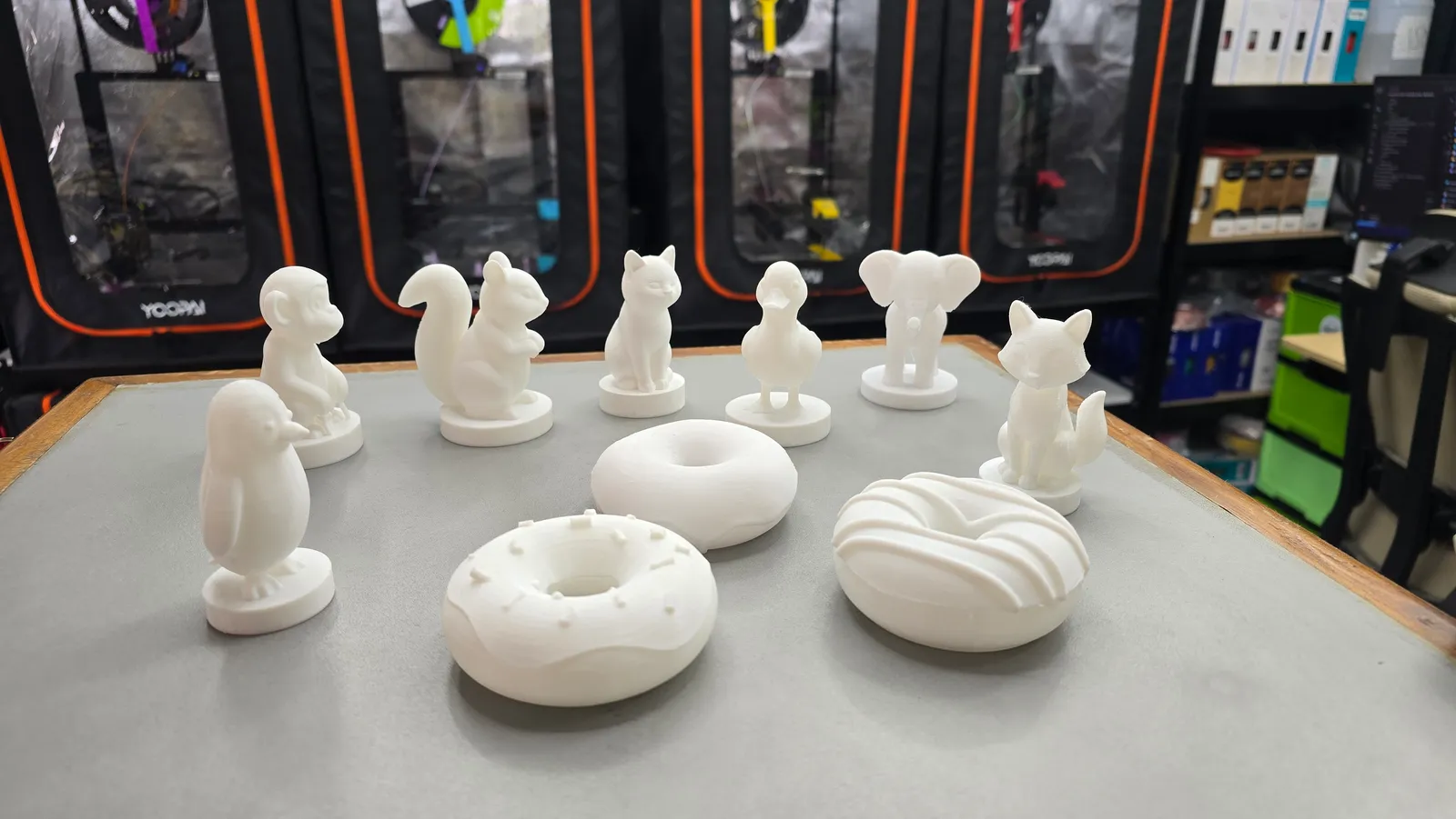 Parte de la colección disponible, del taller al lienzo tridimensional